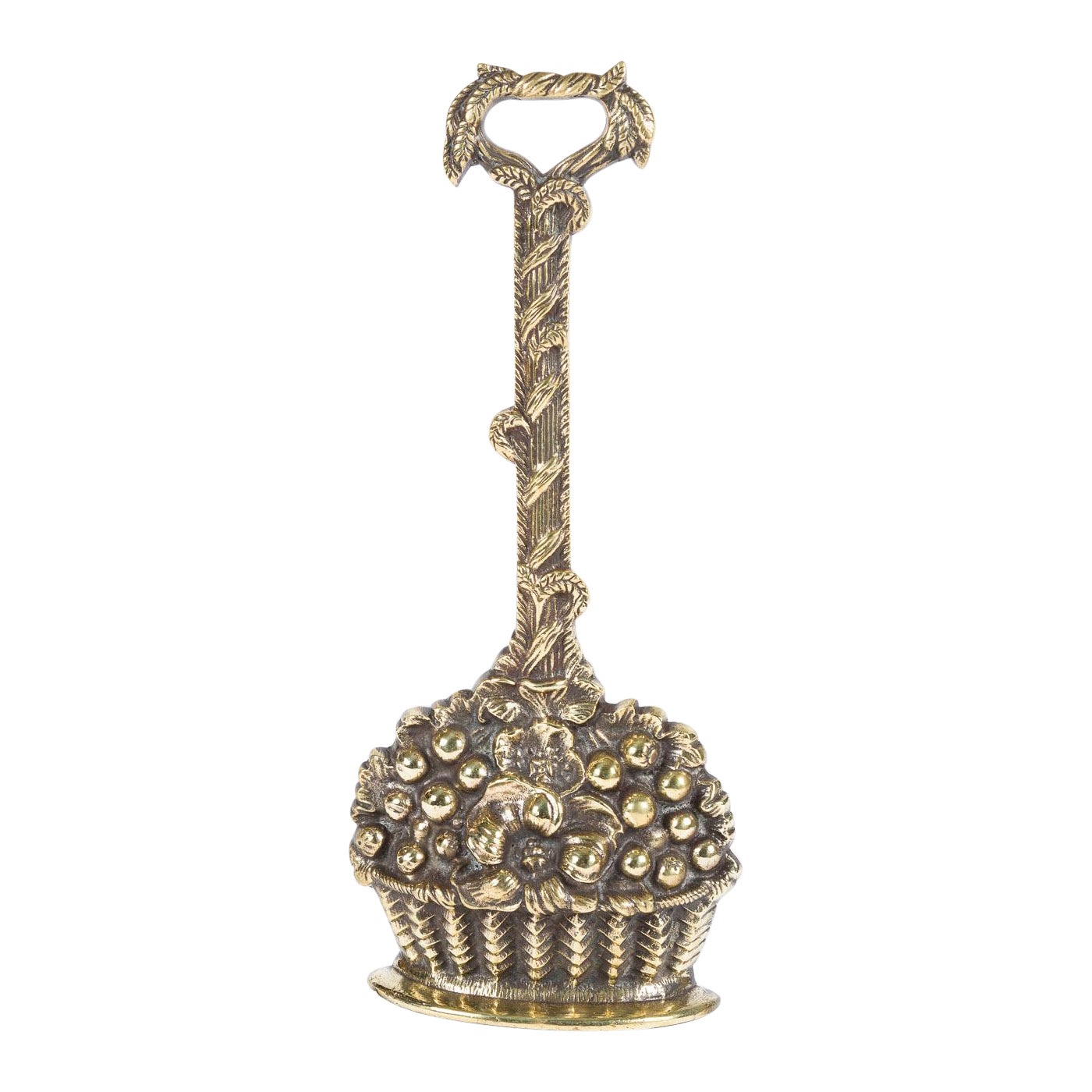 brass Harvest Basket door stop For Sale