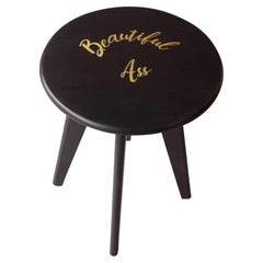 Beautiful Ass Black Stained Ash ASSY Stool by Mademoiselle Jo