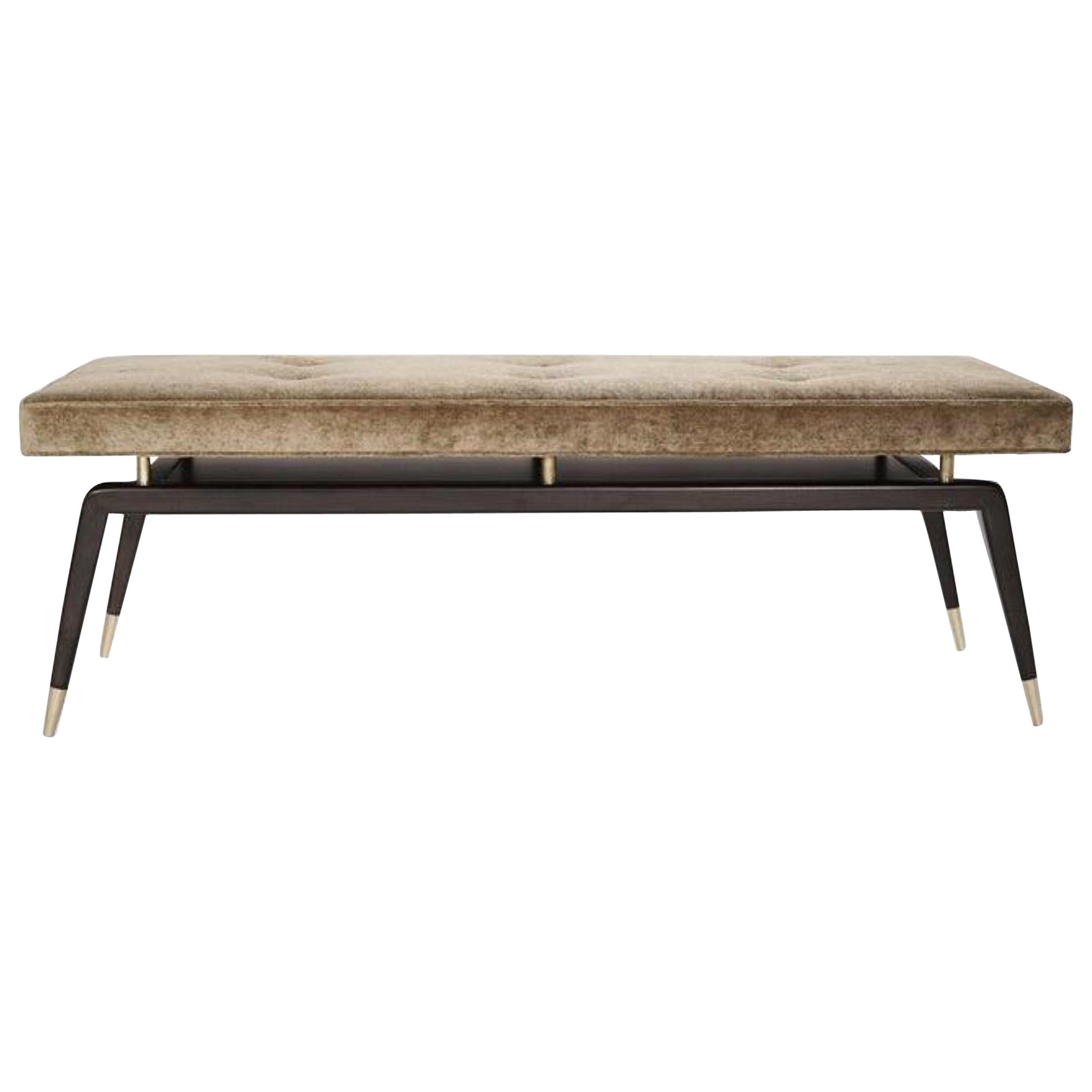 Gio Bench in Dark Walnut by Stamford Modern For Sale