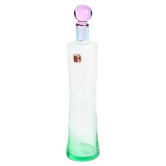 Carlo Moretti Sea Green and Violet Decanter