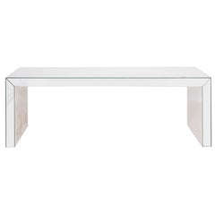 Console ou table de canapé longue cascade en miroir