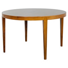 Rosewood Circular Danish Dining Table by Haslev