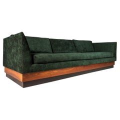 Vintage MCM Platform Sofa in Walnut by Adrian Pearsall for Craft Associates, c. 1960's