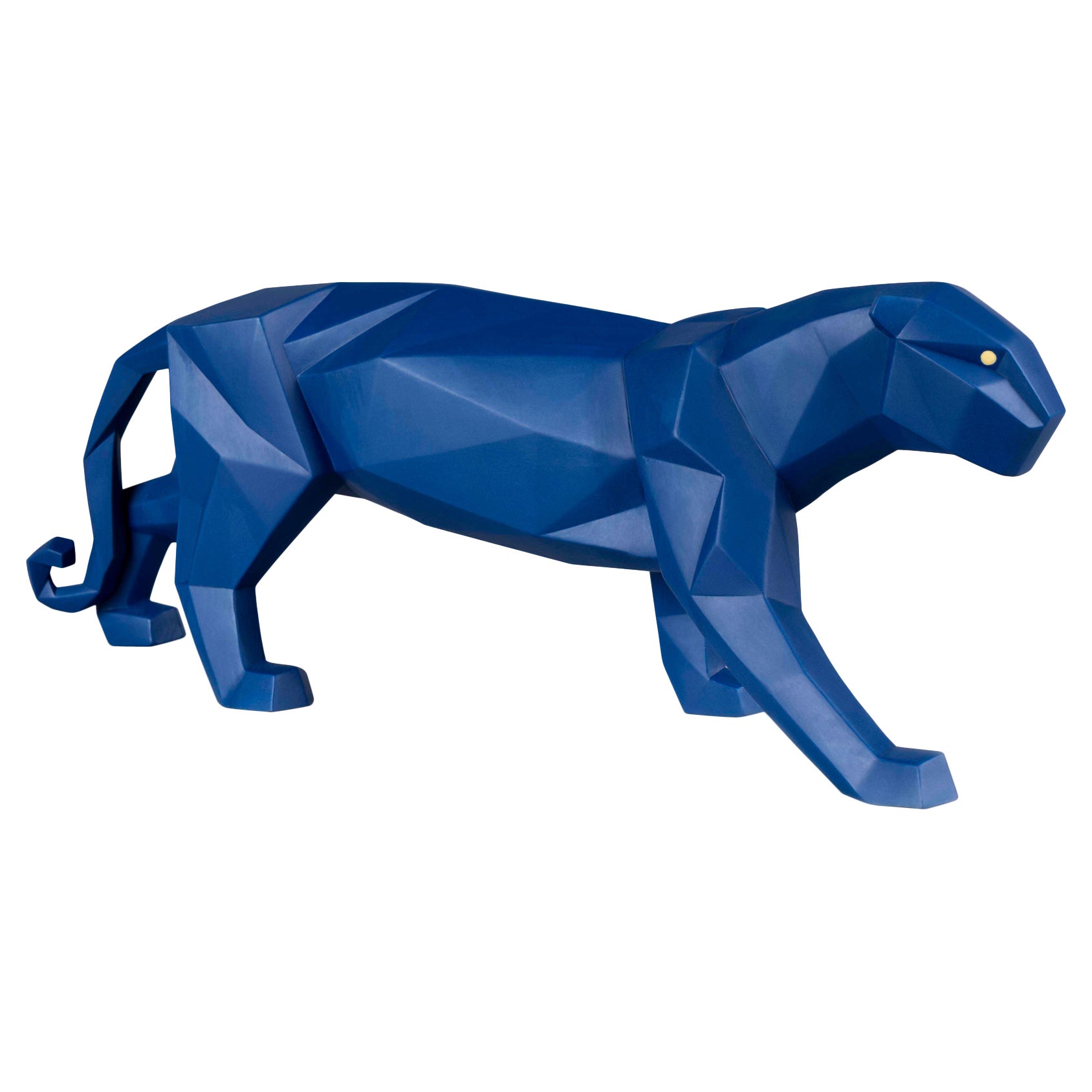 Figurita Pantera. Azul mate