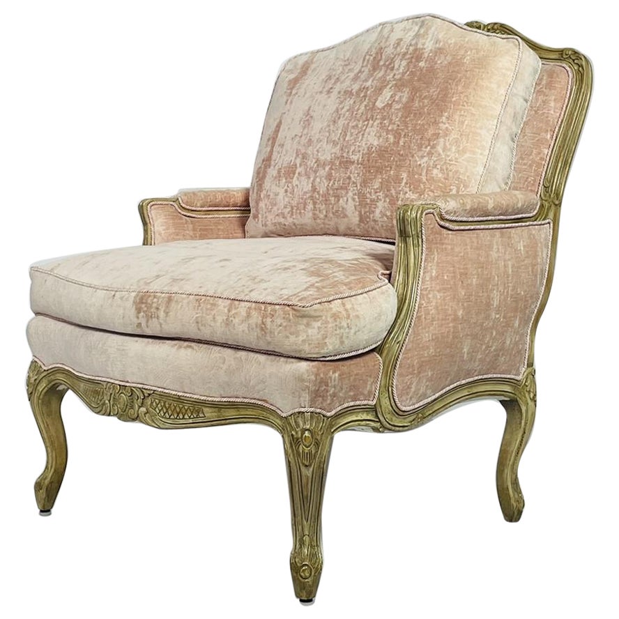 Bergère française de style Louis XV  en vente