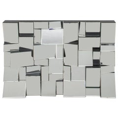 Hollywood Regency Style Multi Facet Mirror