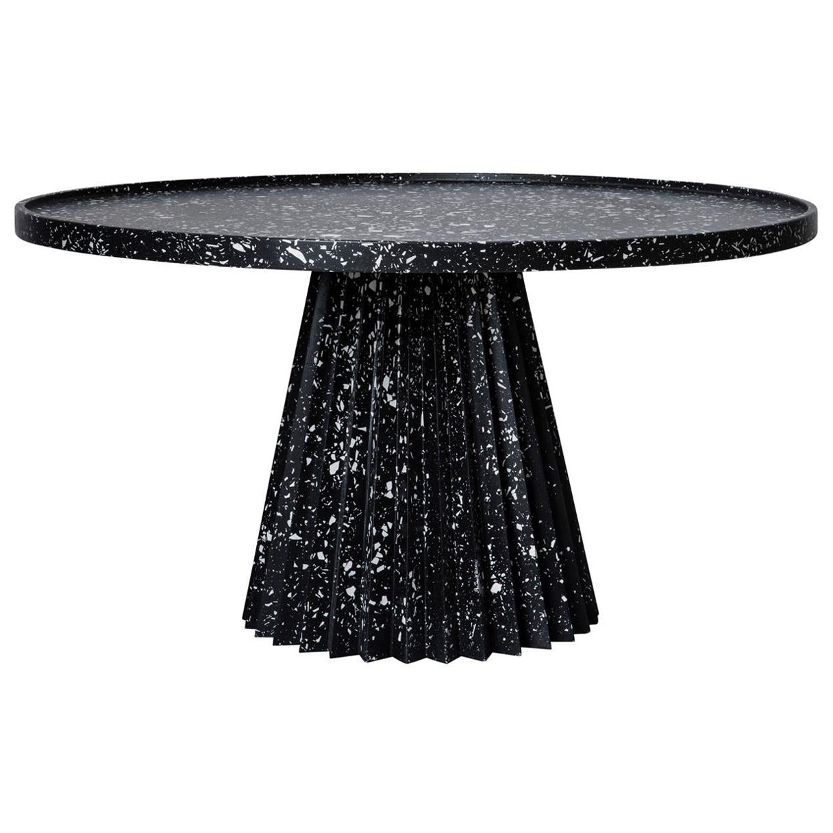 Coffee Table - FLUTE TABLE - BLACK/WHITE