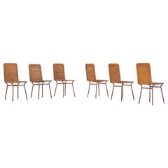 6 Stühle, Martin Eisler zugeschrieben, um 1950.