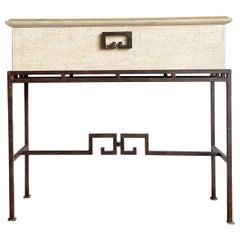 Retro Chinoiserie Console Table/Storage Chest