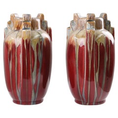 Vintage Set of Art Deco ceramic vases 1930