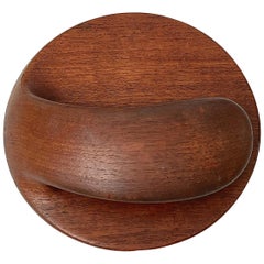Miroir de coiffeuse moderne scandinave en teck, vers les années 1950 - 1960