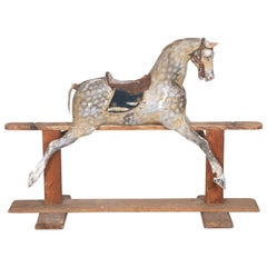 19th Century English Painted Wrought Iron Horse