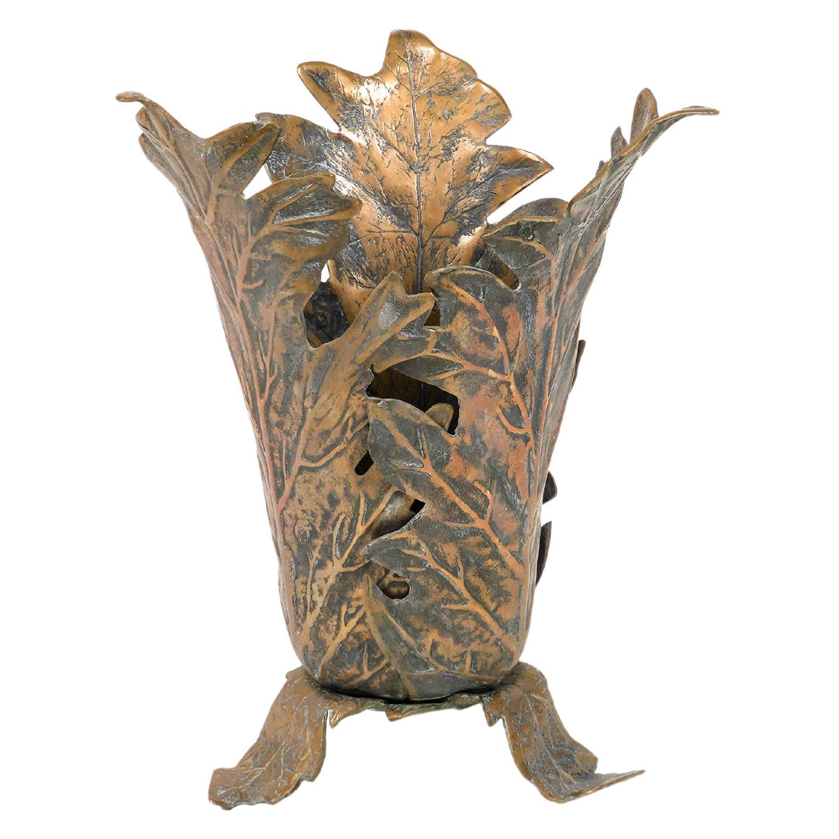 Bronze Umbrella Stand zugeschrieben François Xavier & Claude Lalanne, Frankreich 1970er Jahre