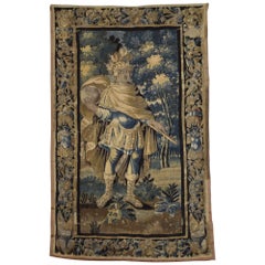 French, Aubusson, Vertical Tapestry featuring King Solomon, 18th Century