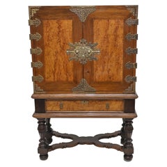 Used Portugese Collectors Cabinet Chest on Stand Coromandel 1880