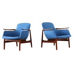 A pair of Finn Juhl NV53 easy chairs for Niels Vodder, 1953