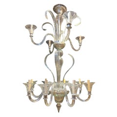 1940s Murano Glass Chandelier