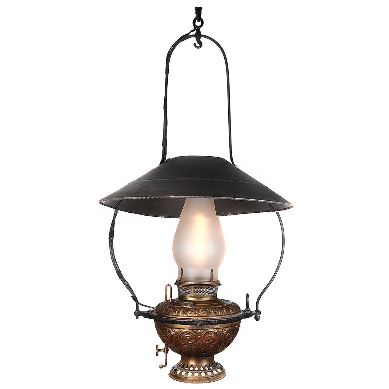 Classic 1800er Saloon Lampe im Angebot