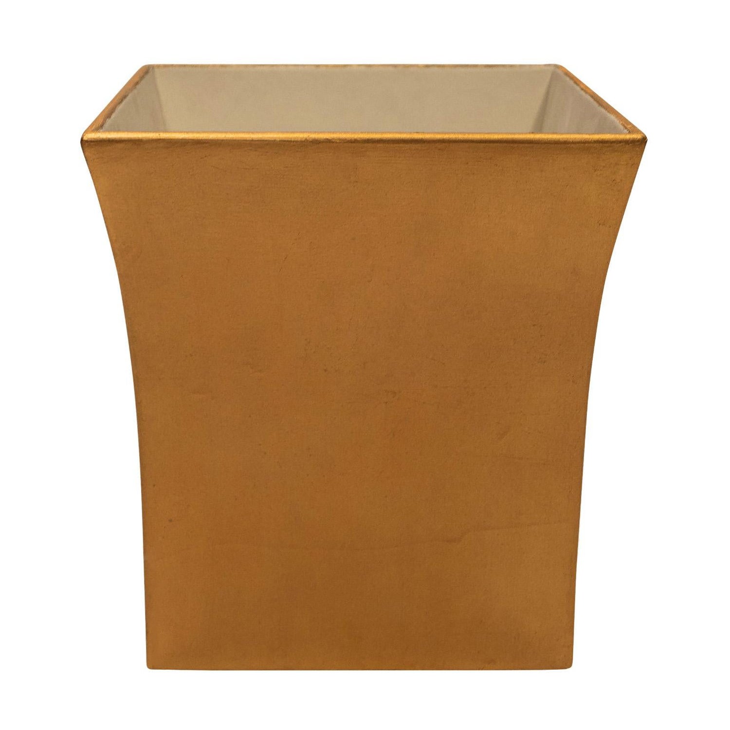 Karl Springer Gilded Waste Basket 1987 (Signed and Dated)