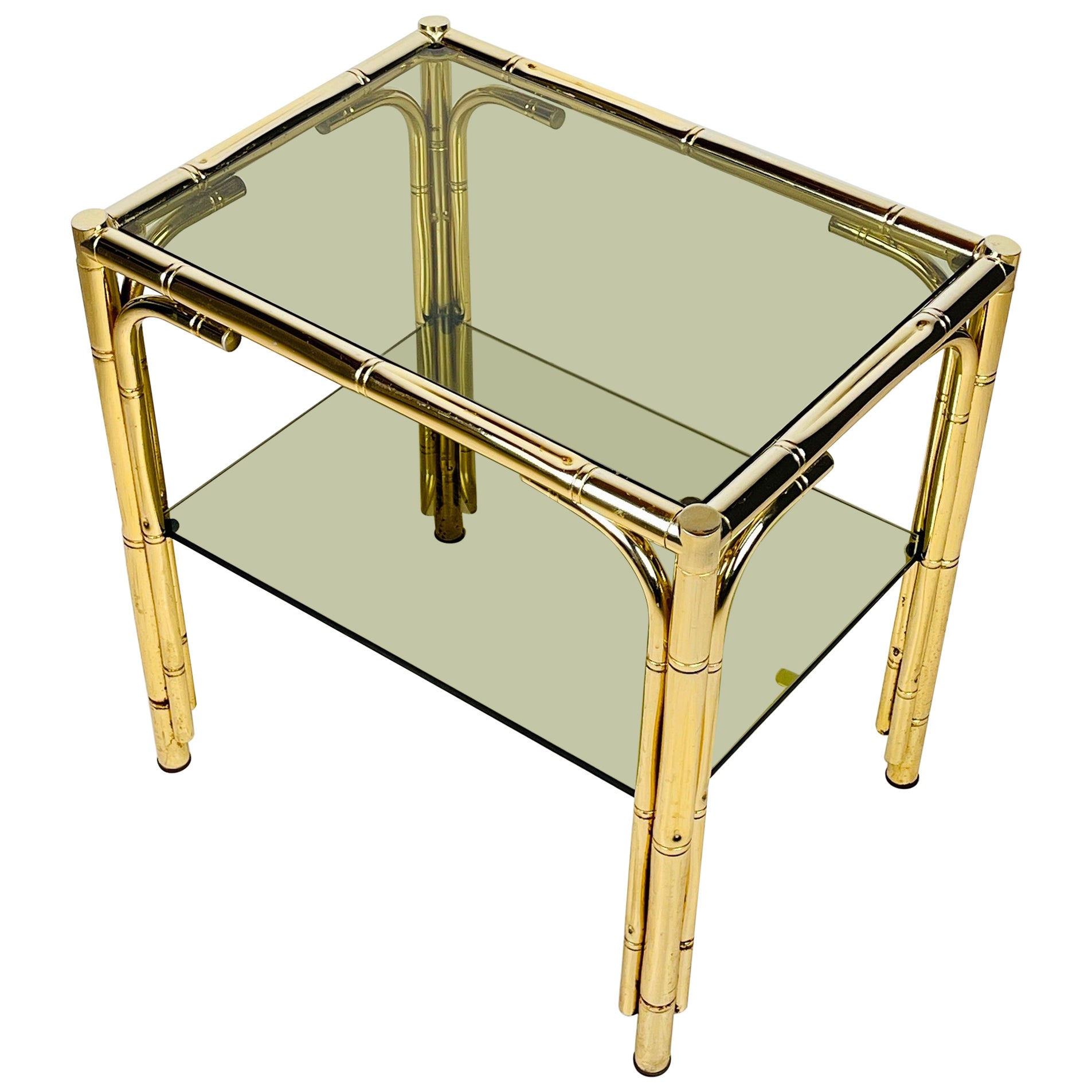 Vintage coffee table Italy 1970s Smoked Glass For Sale