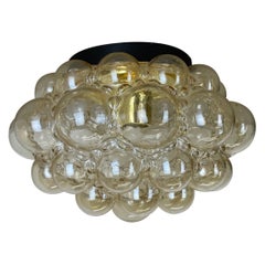 XXL 32cm Bubble Ceiling Glass Wall Light Helena Tynell Glashütte Limburg, 1970