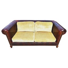 Retro BENTLEY CHURCHILL Leather Sofa 