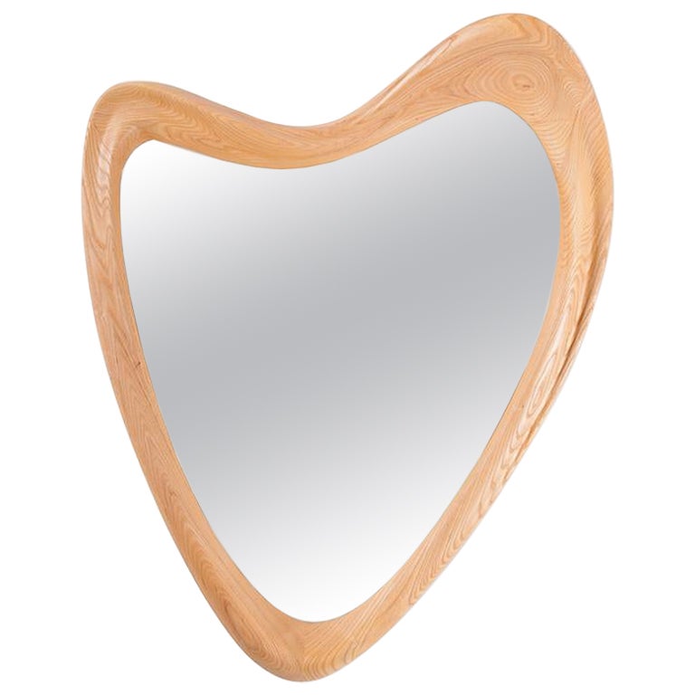 Amorph Celine mirror in Honey stain on Ash wood For Sale