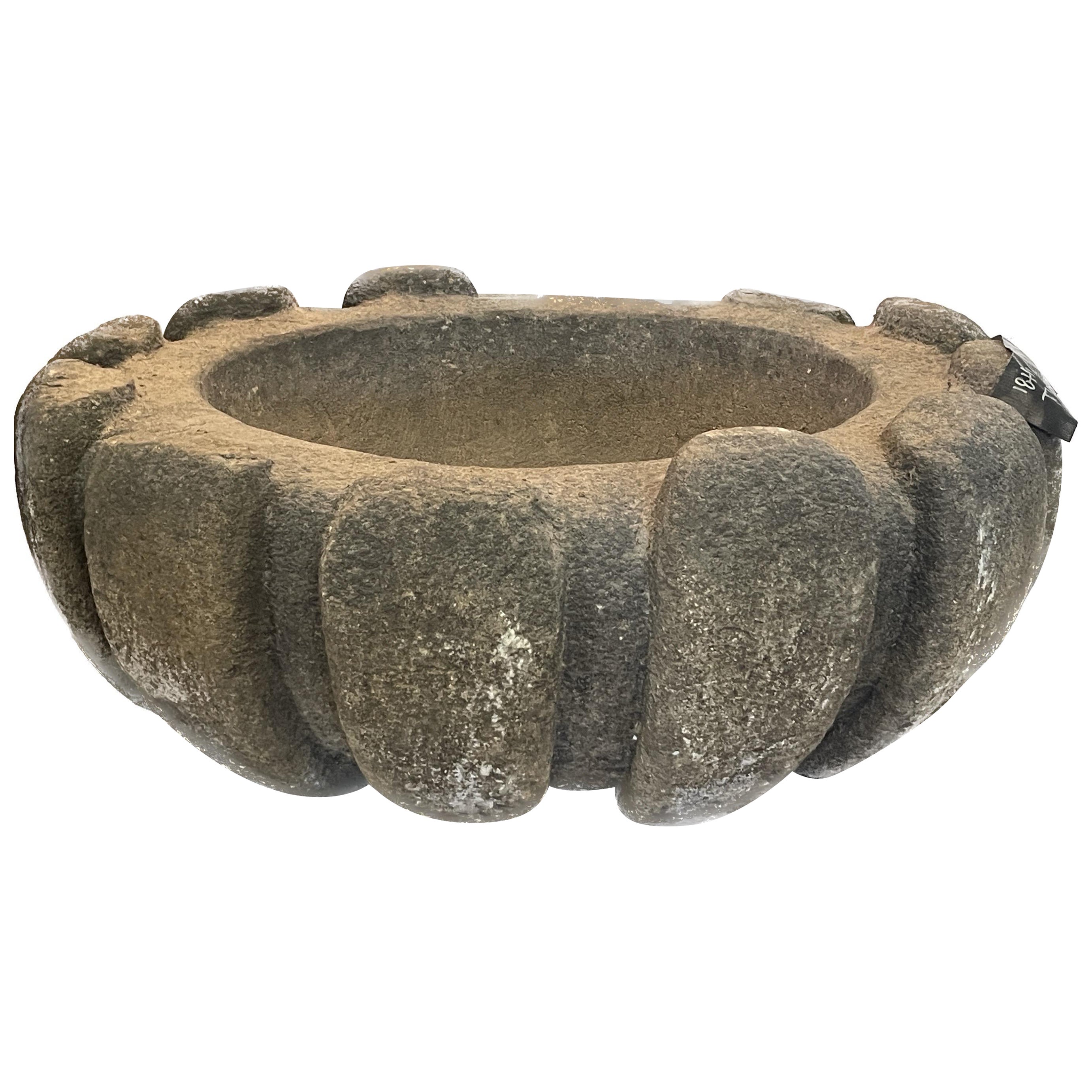 Paire de jardinières italiennes en granit du 18ème siècle provenant de Toscane en vente
