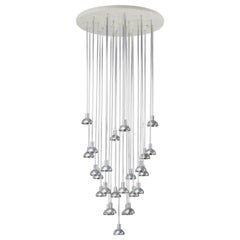 Multi-Pendant Modern Chandelier Light Fixture, Verner Panton, 1970s, Finland.