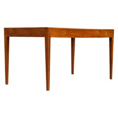 Severin Hansen für Haslevs Møbelfabrik Skandinavischer Teak-Schreibtisch mit 4 Schubladen, 1960er Jahre