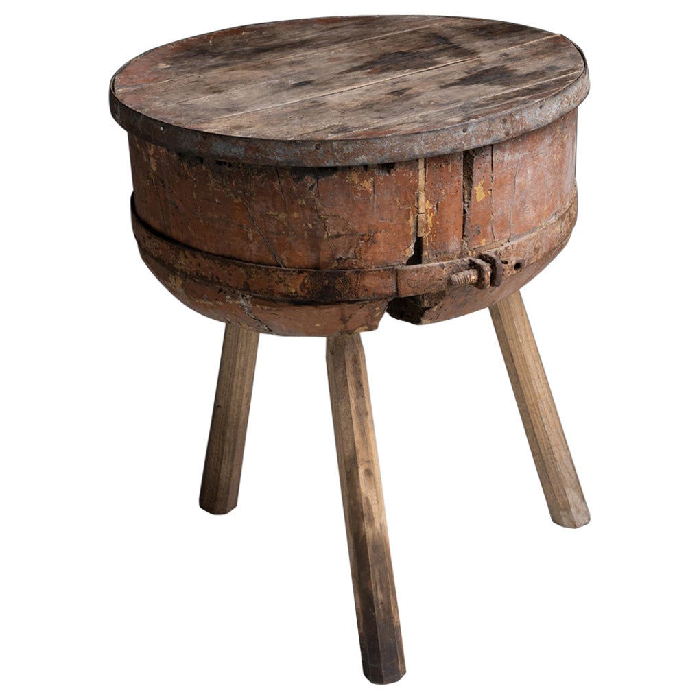 Butcher Block Table, France circa 1900 For Sale