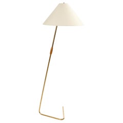 Mid-Century Modern Brass Floor Lamp 'Flamingo' no. 2083 by J.T. Kalmar, 1960s