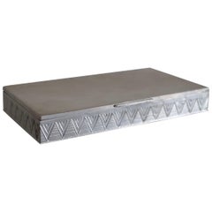 Retro Mid-century Pewter box by GAB