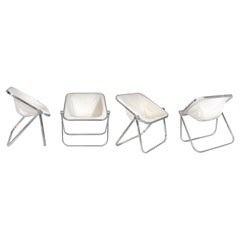 Set of 4 Vintage Chairs by Giancarlo Piretti for Anonima Castelli, Italy 1970s