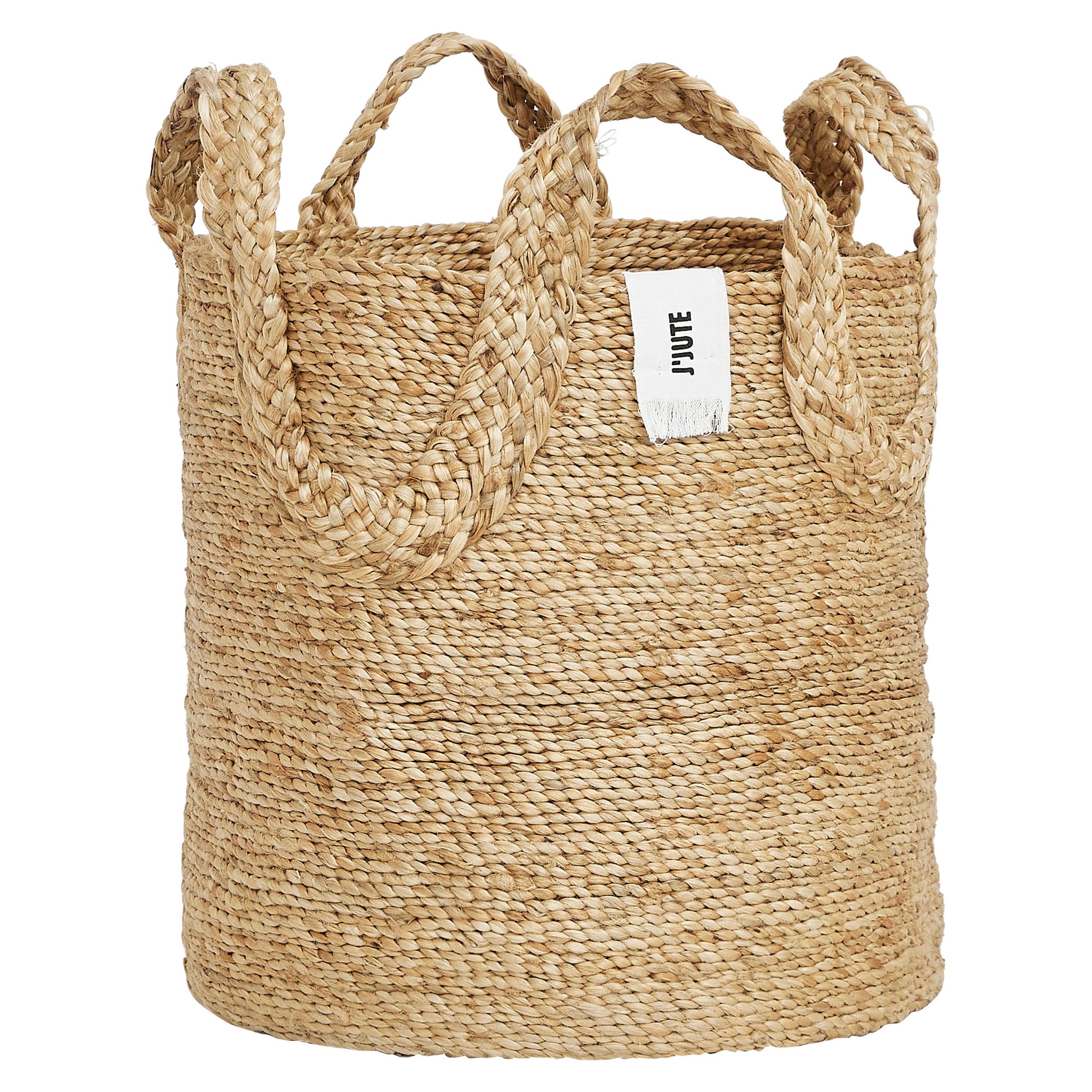 Panier en jute avec anse ondulée