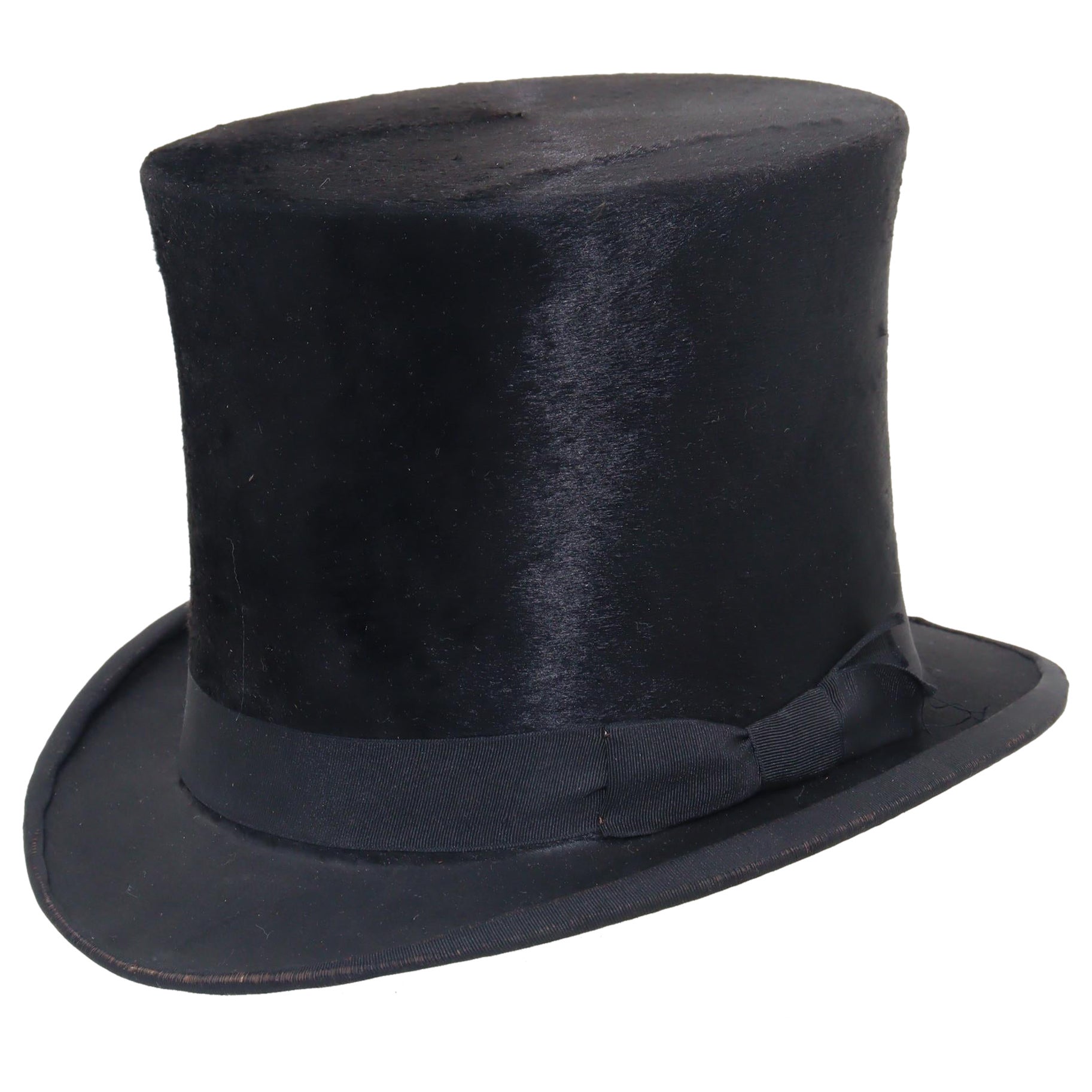 Silk top hat in original case For Sale