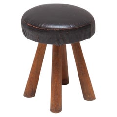 Small Authentic Stool, France 1930s