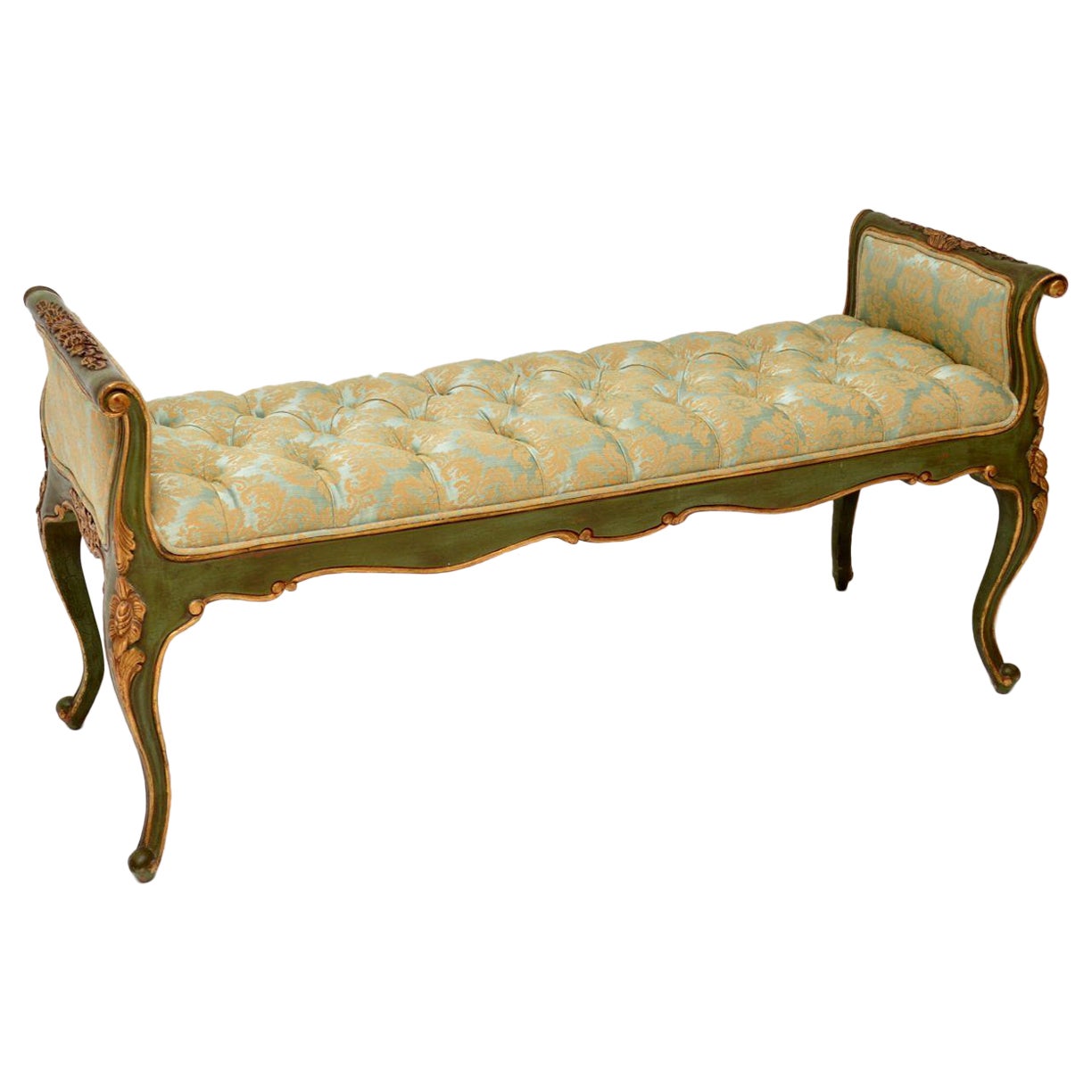 Antique French Gilt Wood Bench