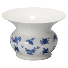 Antique Chinese Porcelain Blue De Hue Zhadou Slop Jar Spittoon, 19 Century