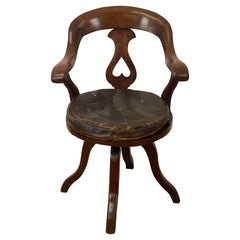 Antique Victorian  English Desk Chair