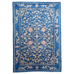 Antique Chinese Carpet - Handmade Natural Colors