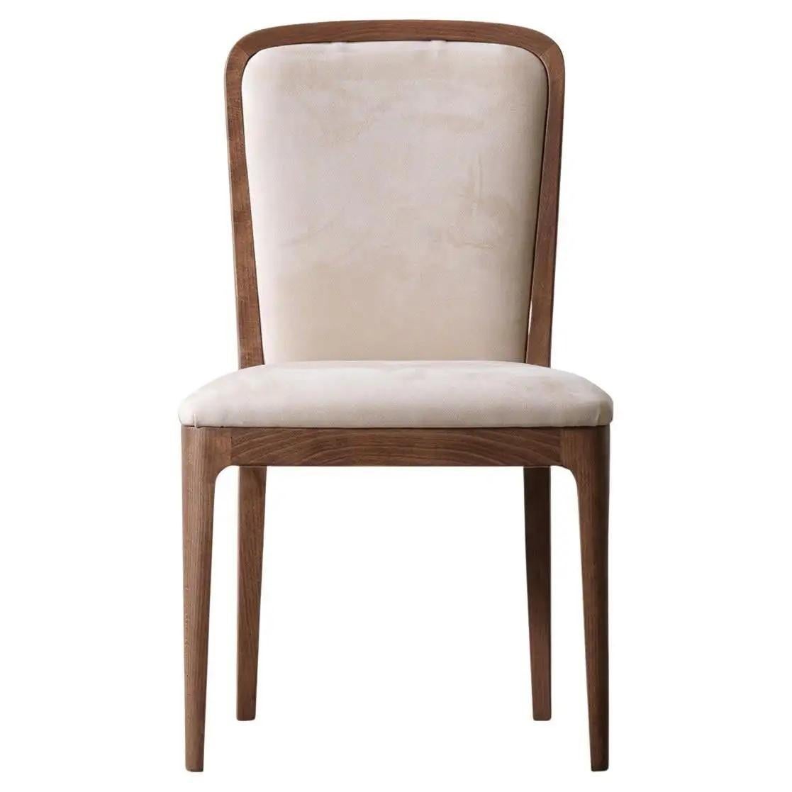 Domino Beige Dining Chair (Wood sample) For Sale