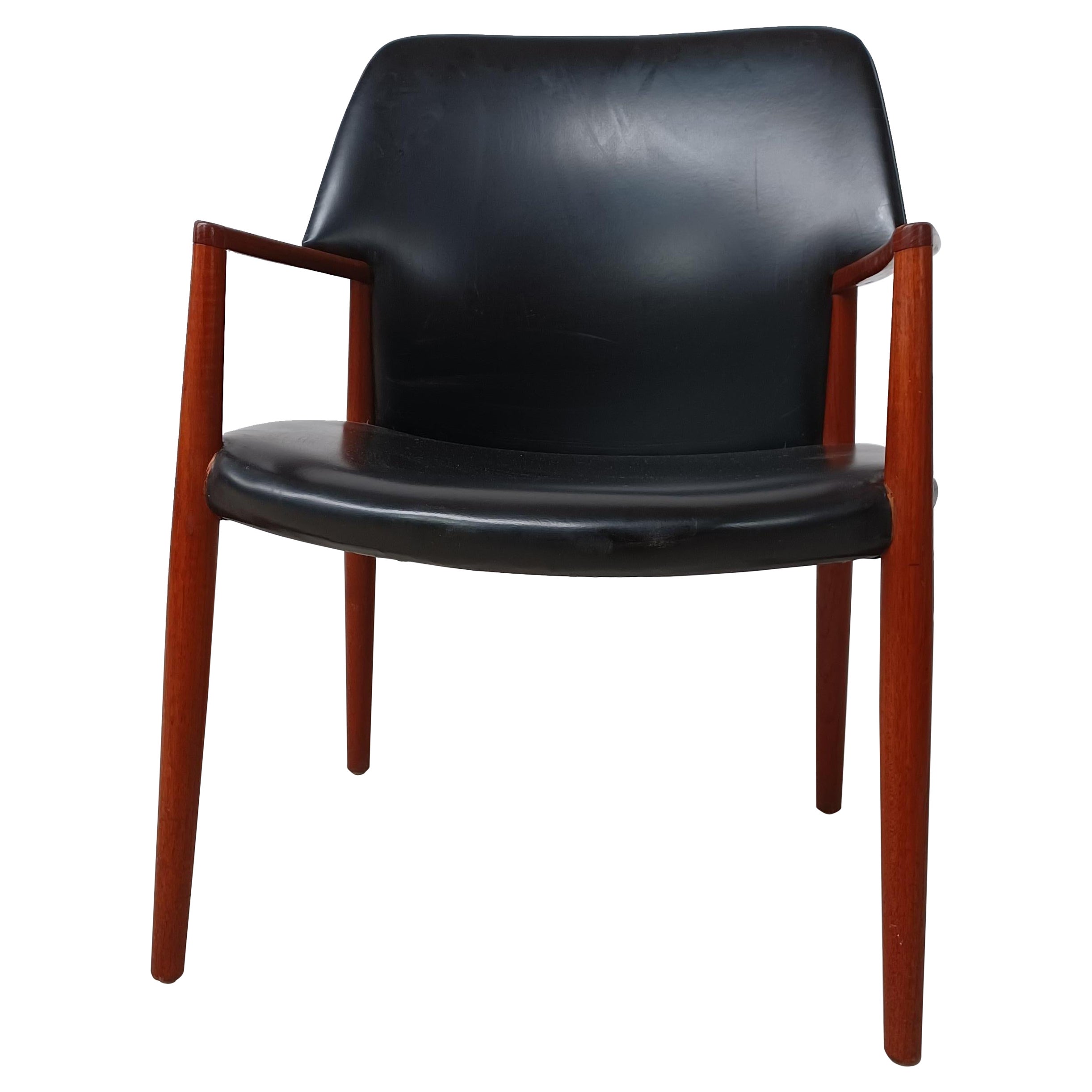 Ejnar Larsen, Aksel Bender Madsen, vollständig restaurierter neu gepolsterter Sessel, 1950er Jahre 