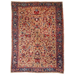 Tapis Heriz antique - Tapis Heriz persan du 19ème siècle