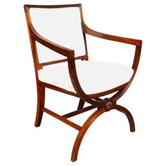 American Classical Revival Mahogany Armchair