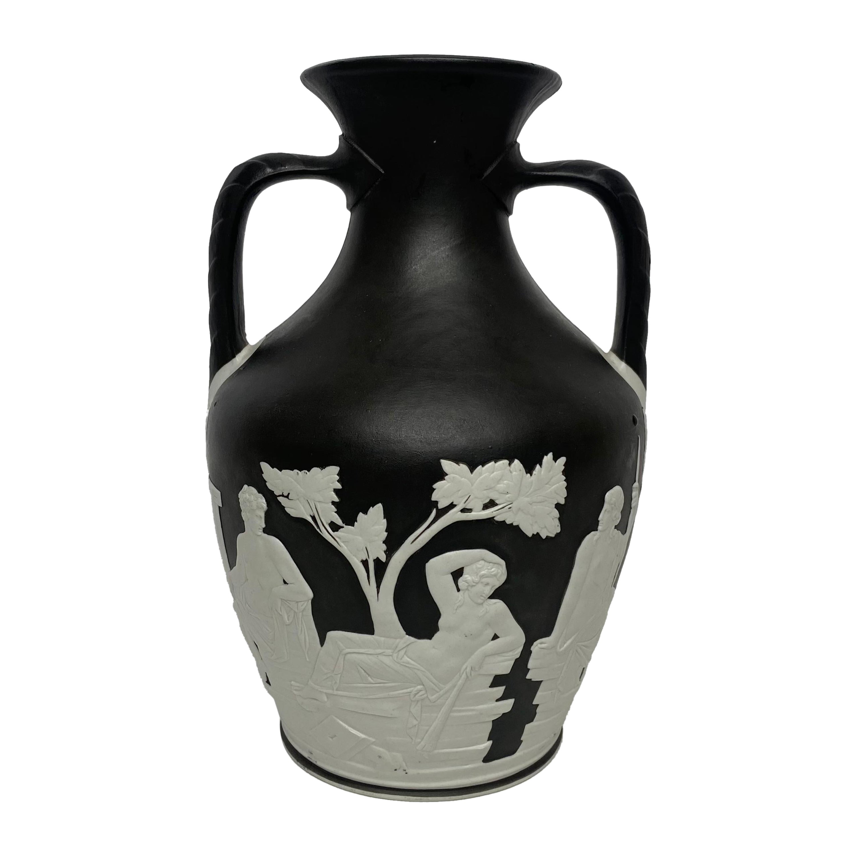 Wedgwood black basalt ‘Portland vase’, c. 1850. For Sale at 1stDibs
