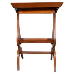 Antique Directoire Walnut Tricoteuse Table