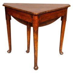 George III Provincial Oak Corner Table