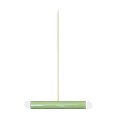 Lampe suspendue TRN A2 de Pani Jurek, tige en laiton, Pistachio