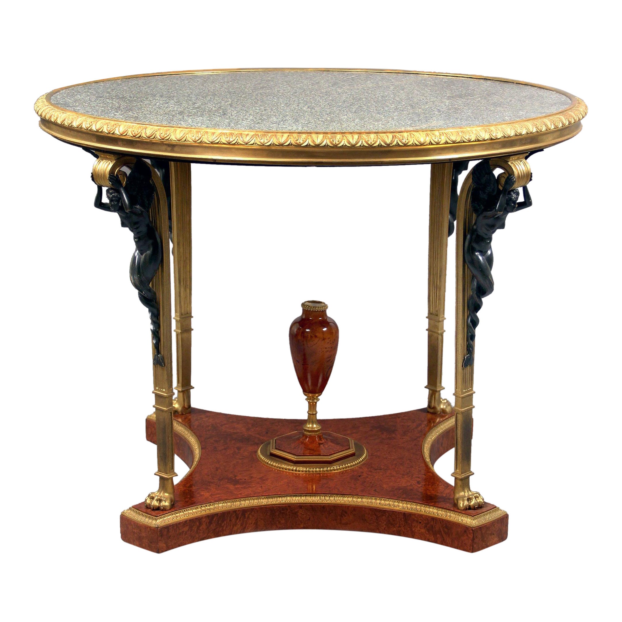 A Louis XVI Style Centre Table After The Fontainebleau Model  For Sale